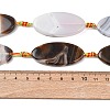 Natural Banded Agate Beads Strands G-F825-A01-01C-5