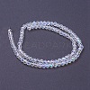 Faceted(32 Facets) Round AB Color Electroplate Glass Beads Strands X-EGLA-J042-4mm-AB03-3