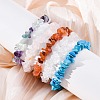 Chips Natural & Synthetic Gemstone Beaded Stretch Bracelets BJEW-JB01826-5