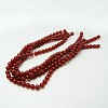 Natural Carnelian Beads Strands G-G338-6mm-02-3