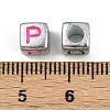Opaque Acrylic Beads OACR-H052-02A-3