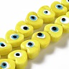 Handmade Evil Eye Lampwork Beads Strands LAMP-E023-07B-04-1