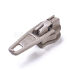 Spray Painted Alloy Replacement Zipper Sliders PALLOY-WH0067-97H-1
