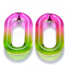 Two Tone Transparent Acrylic Linking Rings OACR-S036-006B-N01-1