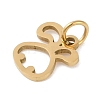 304 Stainless Steel Pendants STAS-L279-001G-04-2