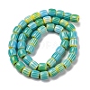 Handmade Lampwork Chevron Beads Strands LAMP-K041-01B-23-3
