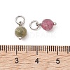Natural Plum Blossom Tourmaline Pendants PALLOY-JF05440-01-3