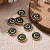 Golden Plated Alloy Charms LS-X-ENAM-S118-02C-5