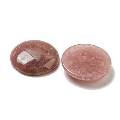 Natural Strawberry Quartz Cabochons G-C115-02B-10-1