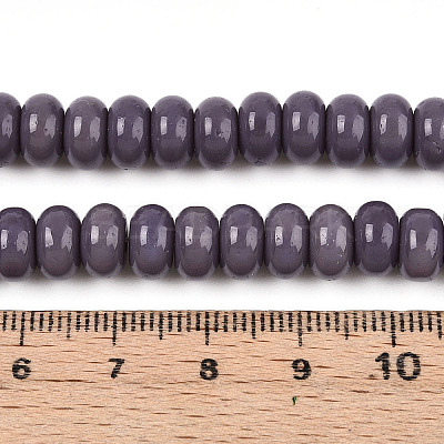 Opaque Spray Painted Glass Beads X-GLAA-ZX008-8mm-18S-1