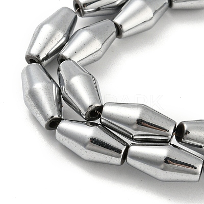 Electroplated Synthetic Magnetic Hematite Beads Strands G-Z032-B01-02E-1