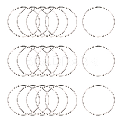 Tarnish Resistant 304 Stainless Steel Linking Ring X-STAS-T047-15C-1