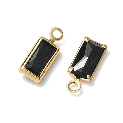 Brass Glass Charms KK-Z136-13G-03-1