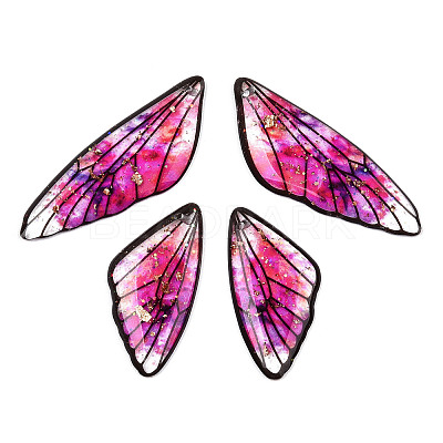 Transparent Resin Wing Pendants Set RESI-TAC0021-01B-1