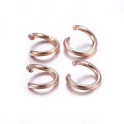 304 Stainless Steel Open Jump Rings STAS-O107-06RG-G-1