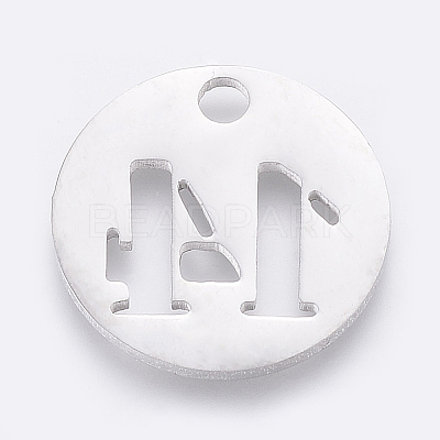 Non-Tarnish 304 Stainless Steel Pendants STAS-F233-14-P-1