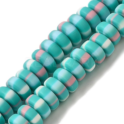 Polymer Clay Beads Strands CLAY-H006-02G-1