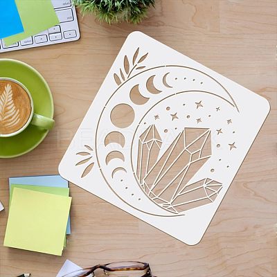 Plastic Reusable Drawing Painting Stencils Templates DIY-WH0172-437-1