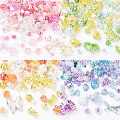60G 3 Colors Acrylic Beads MACR-YW0003-35-1