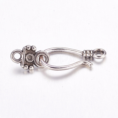 Tibetan Style Hook and Eye Clasps LS-LF1278Y-NF-1