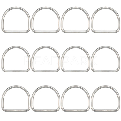 304 Stainless Steel D Rings STAS-CP0001-05D-1