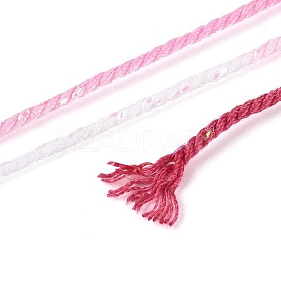 30M Segment Dyed Macrame Cotton Cord OCOR-T018-01H-1