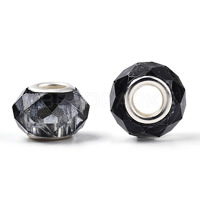Transparent Resin European Beads RPDL-T003-08-1