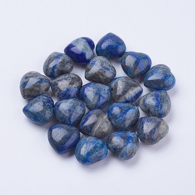 Natural & Synthetic Mixed Stone Heart Love Stones DJEW-P009-02-1