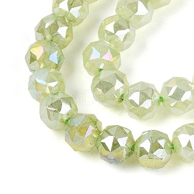 Anti-Tarnish Electroplate Glass Beads Strands GLAA-N064-6mm-07-1