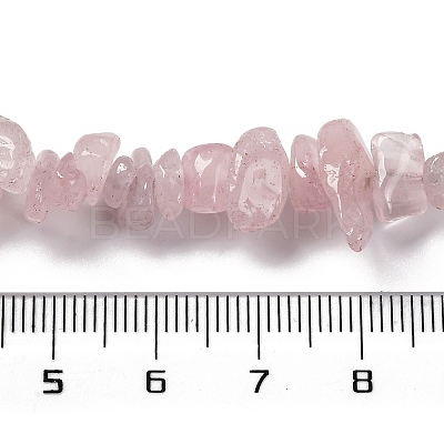 Natural Rose Quartz Beads Strands G-O049-B-36-1