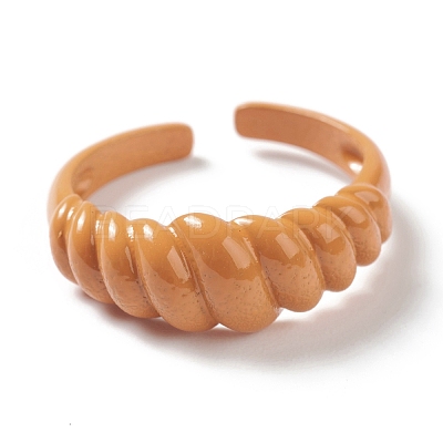 Spray Painted Brass Cuff Rings RJEW-H545-I-1