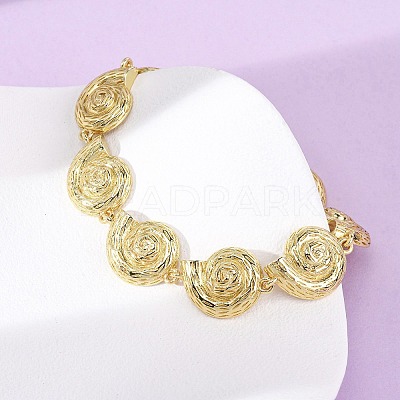 Brass Link Bracelets for Women BJEW-H209-01C-G-1