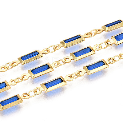 Brass Rectangle Link Chains CHC-N023-03D-G-1