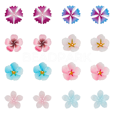 40Pcs 8 Style Plastic Beads KY-DC0001-12-1