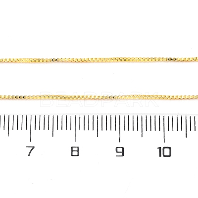 0.9MM Brass Box Chain Necklace Making NJEW-D302-77G-1