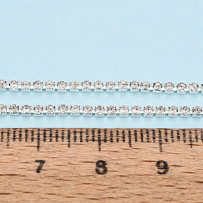 Brass Rhinestone Strass Chains CHC-T001-SS4.5-01S-1