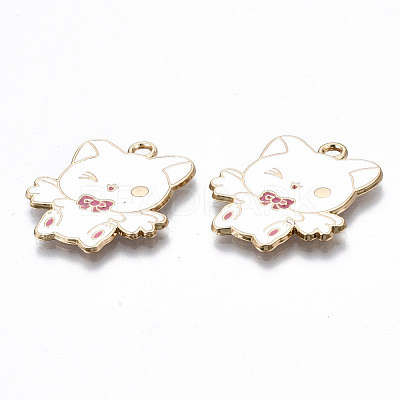 Eco-Friendly Alloy Enamel Pendants ENAM-Q437-004-NR-1