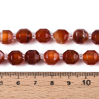 Natural Agate(Dyed & Heated) Beads Strands G-T139-92C-1