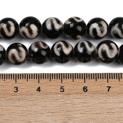 Tibetan Style dZi Beads Strands G-P584-A02-01A-1