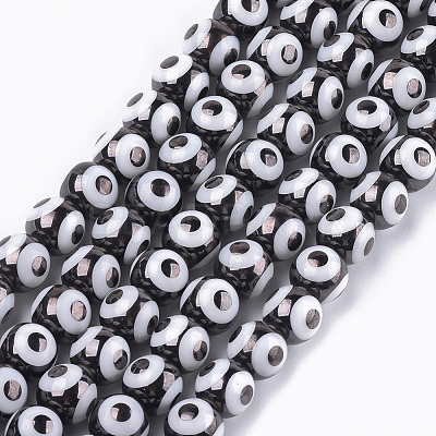 Electroplate Glass Beads Strands EGLA-T012-02C-1