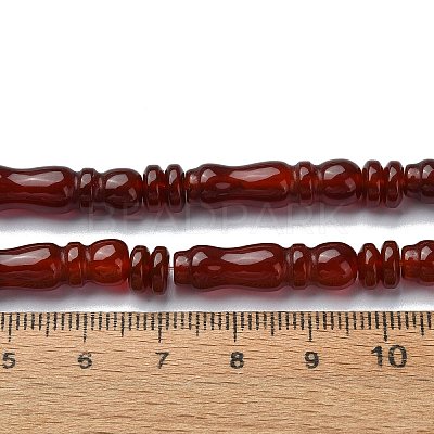 Natural Carnelian(Dyed & Heated) Beads Strands G-C135-B01-01-1