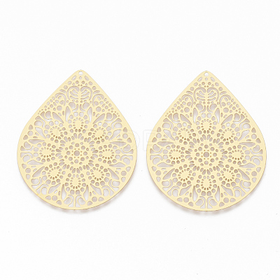 304 Stainless Steel Filigree Joiners X-STAS-S079-110-1