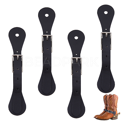 2 Pairs Leather Spur Straps FIND-FH0011-13-1