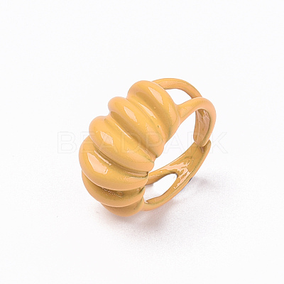 Spray Painted Alloy Cuff Rings RJEW-T011-24A-RS-1