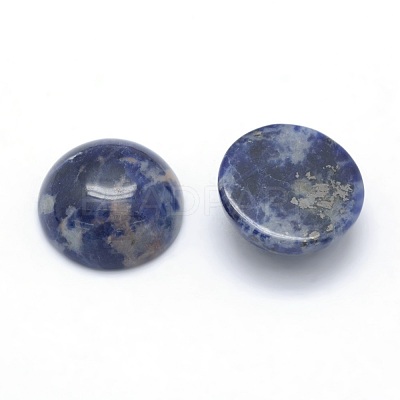 Natural Sodalite Cabochons X-G-P393-R45-10MM-1