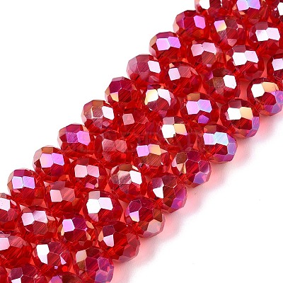Electroplate Glass Beads Strands LS-EGLA-A044-T8mm-B01-1