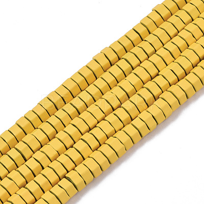 Spray Painted Non-magnetic Synthetic Hematite Beads Strands G-R468-02C-11-1