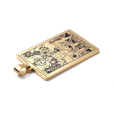 201 Stainless Steel Pendant LS-STAS-B033-01G-20-1