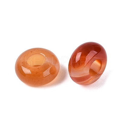 Natural Red Agate European European Beads G-Q602-04E-1