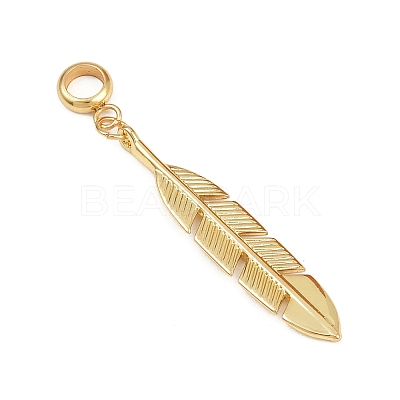 Brass European Dangle Charms PALLOY-JF04457-1